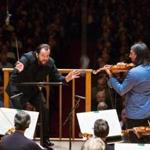 Violinist Leonidas Kavakos performs with the BSO, under the direction of Andris Nelsons, at Symphony Hall.
